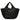 Nefeli raffia tote bag in black BS11953 NERO GIANNI CHIARINI 