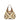 Borsa a mano Dua in rafia bianco, beige e cuoio BS12189 CUOIO GIANNI CHIARINI 