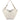 Bloom shopping bag in hammered leather, butter, BS12226 SABBIA GIANNI CHIARINI 