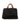 Borsa shopping in rafia con frangie laterali nera ONJA BLACK IBELIV 