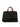 Borsa shopping in rafia con frangie laterali nera ONJA BLACK IBELIV 