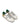 Sneakers Pgal uomo in pelle craclè bianca e dettaglio verde PGLUVC03 BIANCO PHILIPPE MODEL 