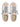 Women's white leather PRSX sneakers with pink glitter detail PRLDVG06 PINK PHILIPPE MODEL 