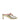Gold crackled leather mule with 5 cm heel ARRY03 BOMBER PLATINO HALMANERA 