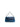 Minibag in pelle metallizzata blu con manico in strass CM142A3111 002 ALMALA 