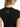 Slim black viscose crew-neck T-shirt DS064JS0312D 999 DONDUP 