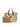 Borsa a mano Dua in rafia bianco, beige e cuoio BS12189 CUOIO GIANNI CHIARINI 