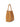 Muse Soft shoulder bag in amber leather with shoulder strap
