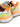 Sneakers Yamano3 donna  in suede e tessuto, bianco e fluo 2017817011N21 WHITE-YELLOW FLUO-LIGHT GREEN FLOWER MOUNTAIN 