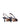 Slingback Falara in rafia e tessuto canvas blu e nero con tacco FALARA NOTTE ROBERTO FESTA 