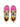 Sneakers Yamano3 for women in suede and fabric, fuchsia and pink 2017817011L43 FUCHSIA-PINK-MULTI FLOWER MOUNTAIN 