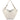 Bloom shopping bag in hammered leather, butter, BS12226 SABBIA GIANNI CHIARINI 