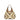 Borsa a mano Dua in rafia bianco, beige e cuoio BS12189 CUOIO GIANNI CHIARINI 