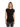 Slim black viscose crew-neck T-shirt DS064JS0312D 999 DONDUP 