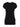 Slim black viscose crew-neck T-shirt DS064JS0312D 999 DONDUP 