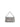 Minibag in pelle metallizzata argento con manico in strass CM142A3111 035 ALMALA 