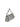 Minibag in pelle metallizzata argento con manico in strass CM142A3111 035 ALMALA 
