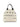HOGAN SCRIPT LARGE IVORY AND BLACK SHOPPING BAG