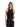 Slim crew-neck black ribbed cotton tank top DS071JS0314D 999 DONDUP 