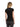 Slim black viscose crew-neck T-shirt DS064JS0312D 999 DONDUP 