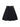 Pleated mini skirt in technical nylon with zip
