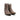 Gaucho Texan boots in vintage brown leather with flame stitching