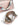 Minibag in pelle metallizzata bronzo con manico in strass CM142A3111 034 ALMALA 