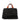 Borsa shopping in rafia con frangie laterali nera ONJA BLACK IBELIV 