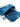 Minibag in pelle metallizzata blu con manico in strass CM142A3111 002 ALMALA 