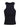 Slim crew-neck black cotton rib tank top DS071JS0314D 999 DONDUP 
