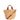 Borsa secchiello grande in rafia beige MIROZY TEA IBELIV 